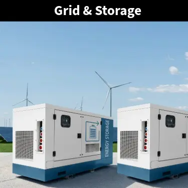 KUPO Power single-pole high-current connectors on a battery energy storage system cabinet outdoors